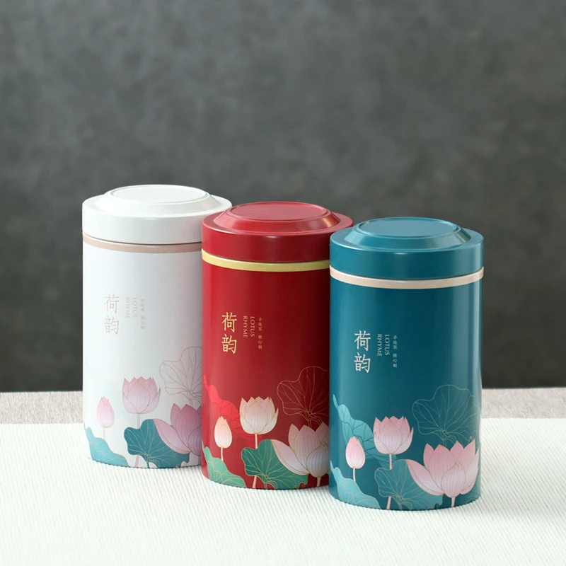 Empty Tin Tea Pot Tea Box Household Storage Portable Tea Pot Sealed Pot Living Room Coffee Table Decorative Accessories