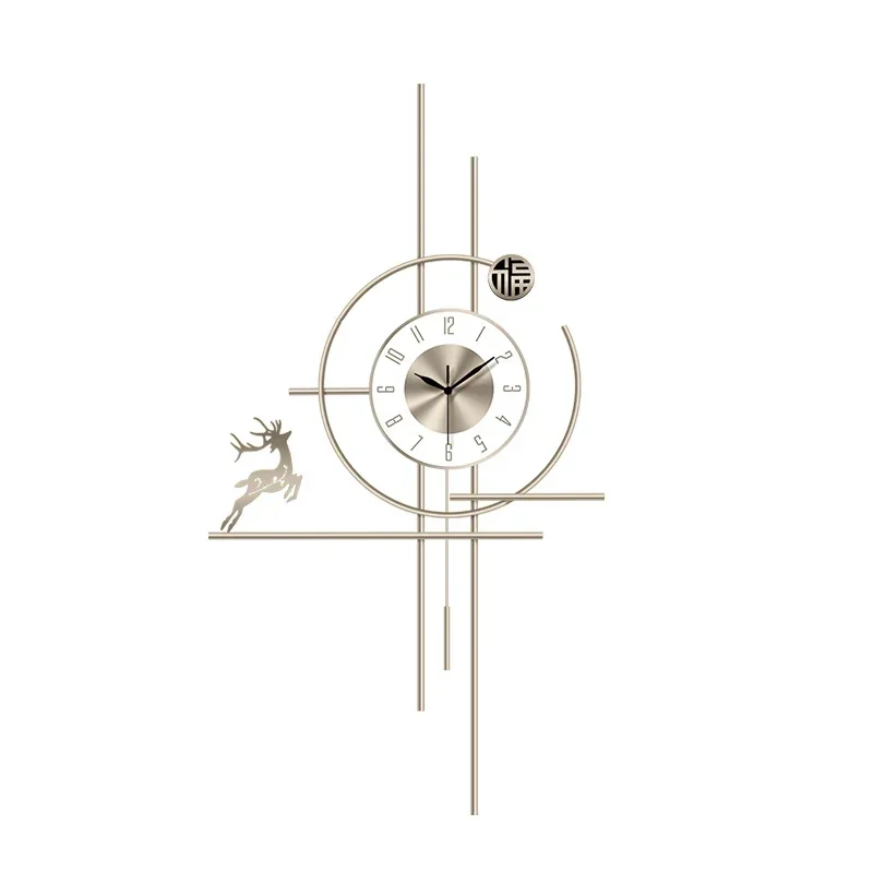 Nordic Clock Wall Hanging Bedroom Interior Design Wall Clock Fashion Luxury Horloge Murale De Luxe Wall Decoration