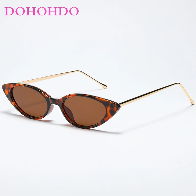 

DOHOHDO New Retro Cat Eye Sunglasses For Men Women Brand Designer Fashion Small Frame Sun Glasses Female Trend Glasees UV400