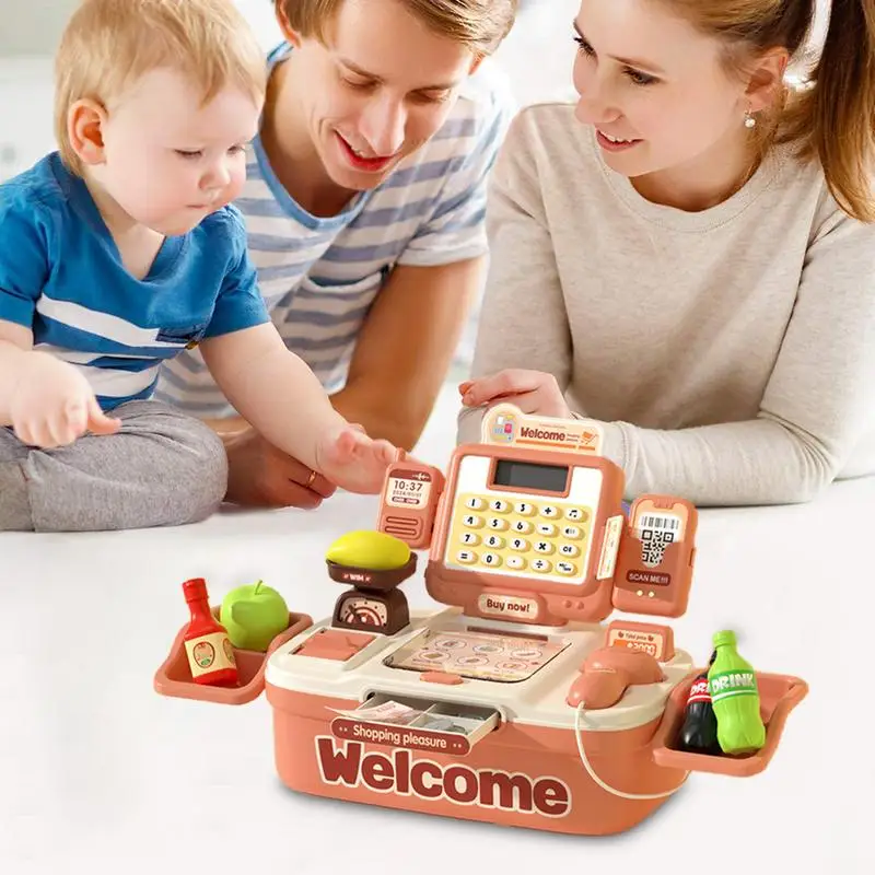 Cash Register Pretend Play Preschool Calculating Education Development Game Early Education Cashier Pretend Play Activities For