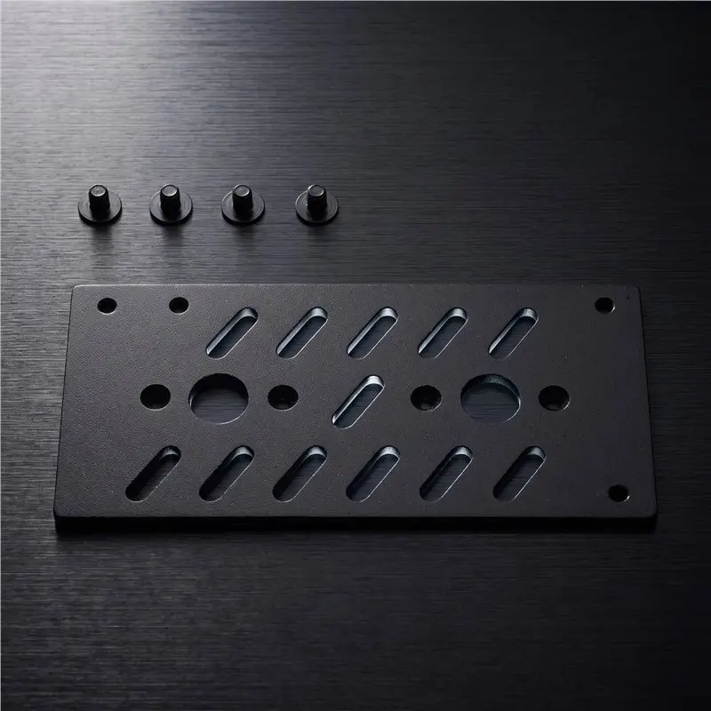 FLEX Small 1U Power Supply Mounting Plate DC-ATX Mini Chassis Backplane Pure Aluminum Computer Case Accessory DC-ATX Standard