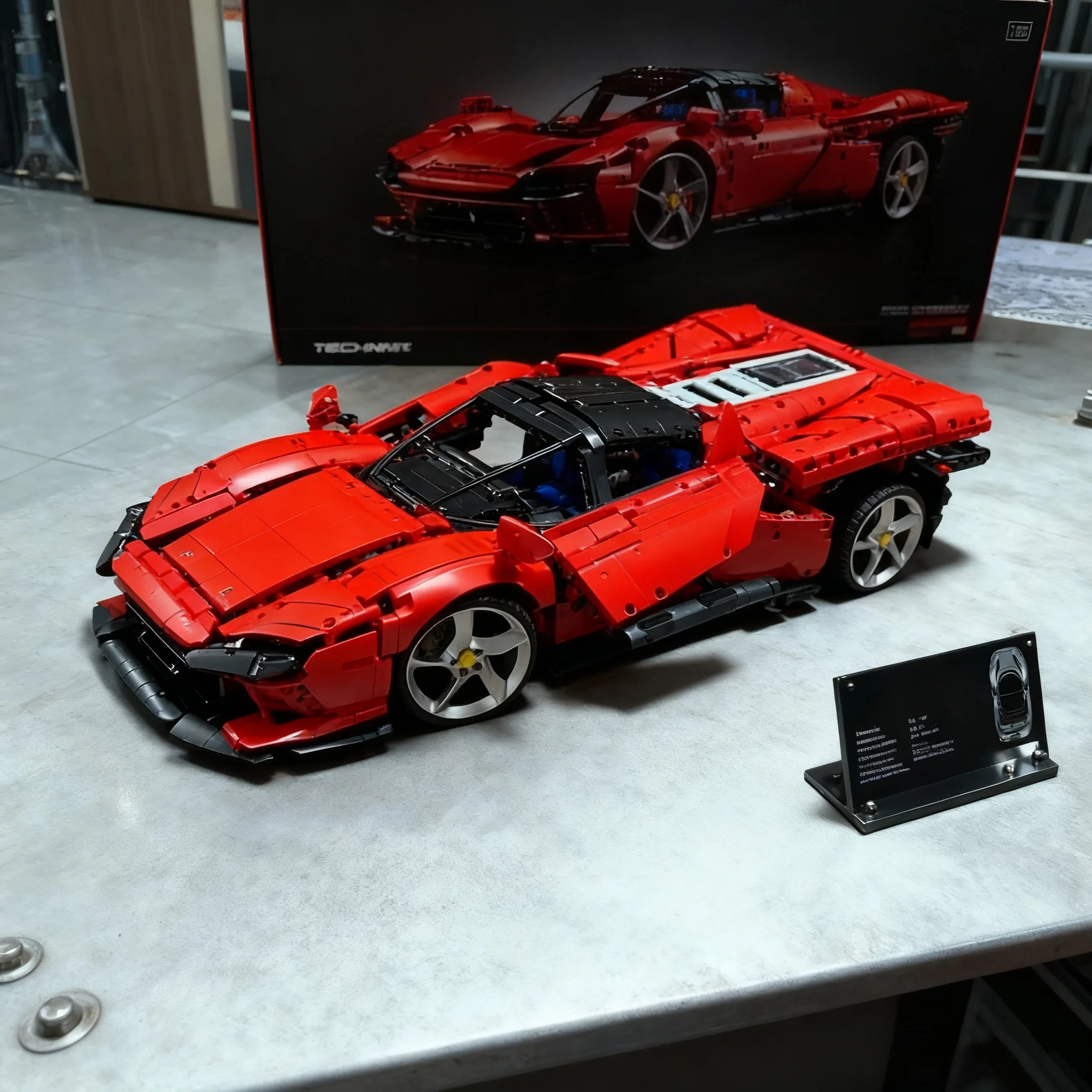 سيارة خارقة SP3 تقنية عالية التقنية 42143 جديدة - نموذج مكعبات البناء، هدايا للأولاد/الفتيات لأعياد الميلاد/عيد الميلاد #5