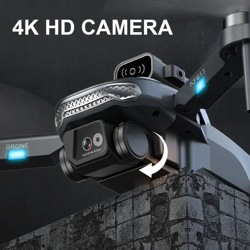 Drone RC professionnel KF613 avec caméra HD 4K, moteur sans balais, quadricoptère, 5G, WiFi, GPS, évitement d'obstacles, cardan FPV, nouveau, 2024