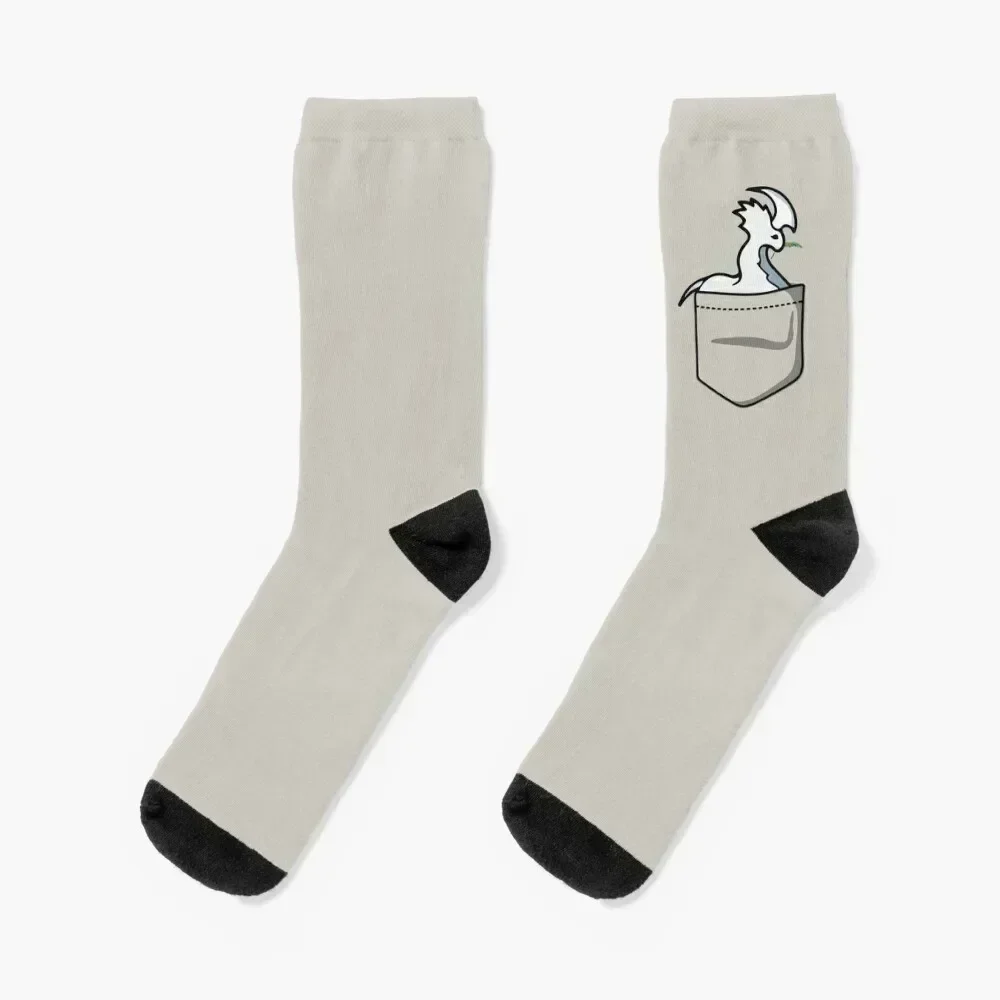 Rimworld Gaming Pocket Tee Thrumbo masticable rama de pino divertido meme indie videojuego en línea HD ALTA CALIDAD STOR ONLINE Calcetines