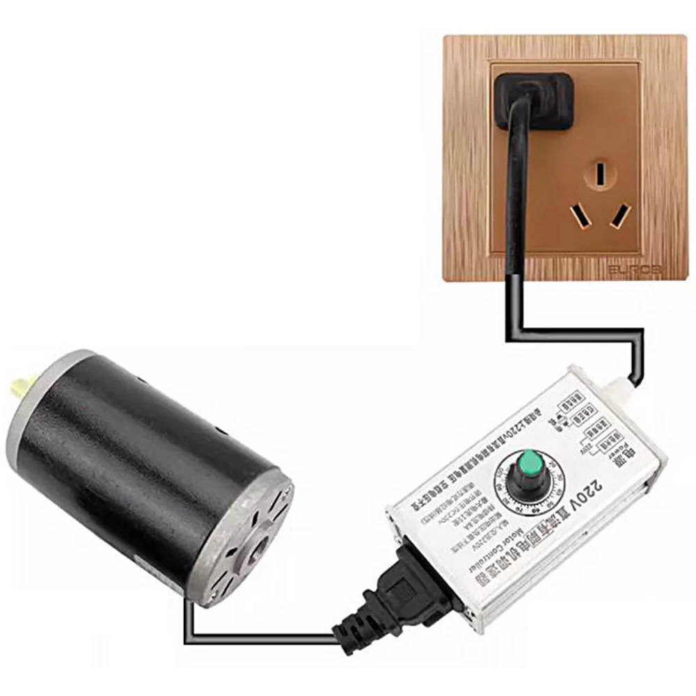 

DC Brush Motor Governor Input AC220V Output DC10-220V Adjustable Motor Speed Regulator 4000W High Power Motor Speed Controller