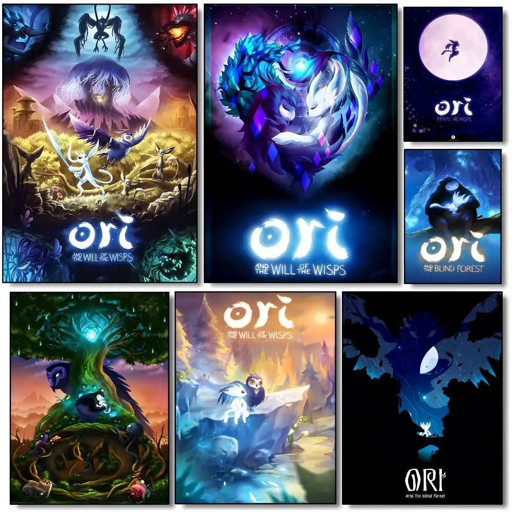 Game O-Ori And The Blind Forest Poster HD Wall Art Aesthetic Home Decor for Living Room Bedroom Café Office Stylish Gift