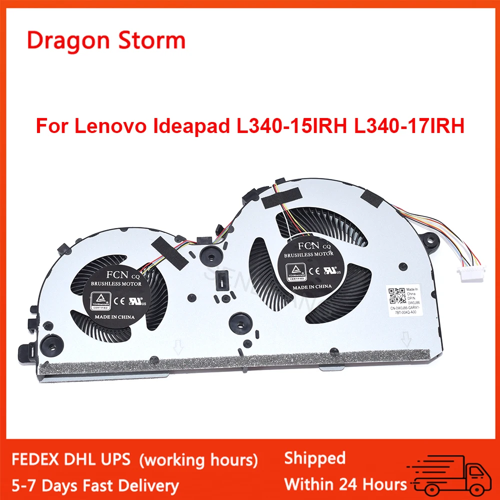 New Laptop CPU Fan For Lenovo Ideapad Gaming L330-15 L330-15IRH L330-17IC L340-15IRH L340-17IRH 8Pin DC28000E1D0 NS85B24