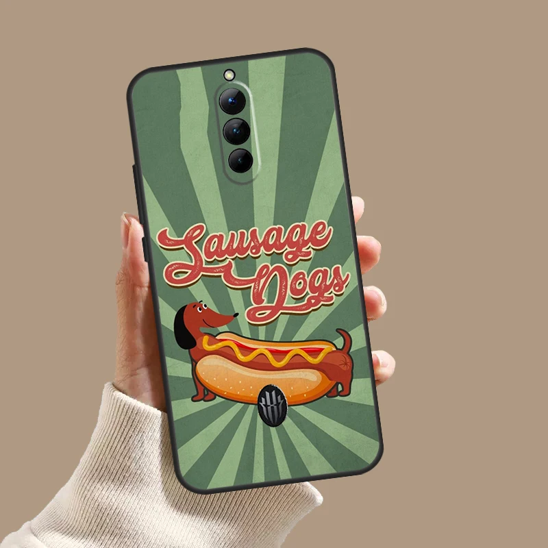 닥스훈트 케이스 ZTE 누비아 레드 매직 10S 9S 8S 8 9 10 11 프로 플러스 5G 6R 6 7 6S 7S 프로 10 에어 커버