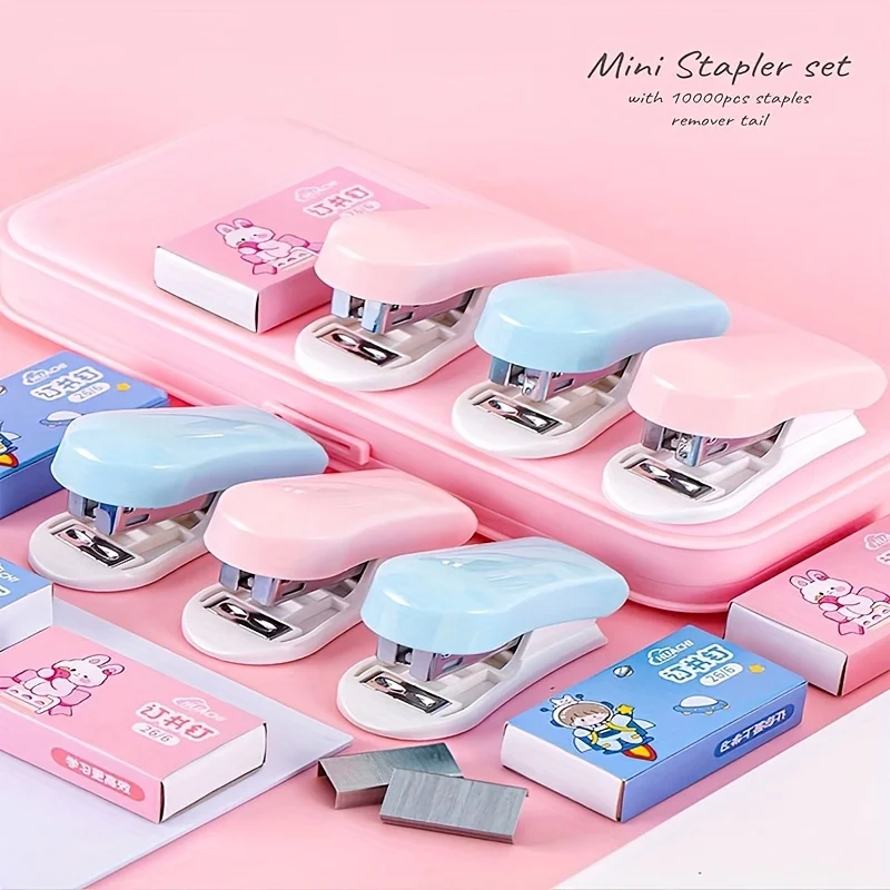 2-conjuntos-de-mini-grampeadores-na-serie-cor-rosa-macaron-especificos-para-estudantes-duraveis-de-alto-valor-grampeadores-que-economizam-esforco-grampeadores-de-desenhos-animados-fofos-materiais-escolares-adequados-para-a-Epoca-de-volta-as-aulas