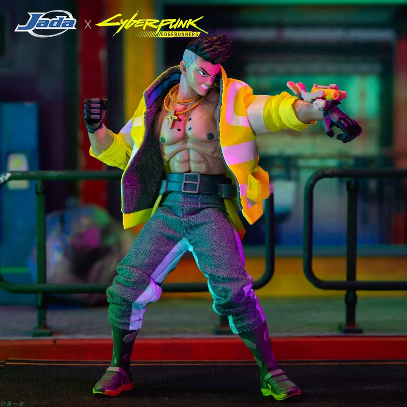 Figur Jada Toys Cyber Wanderer Cyberpunk 2077 David Lucy yang Dapat Digerakkan