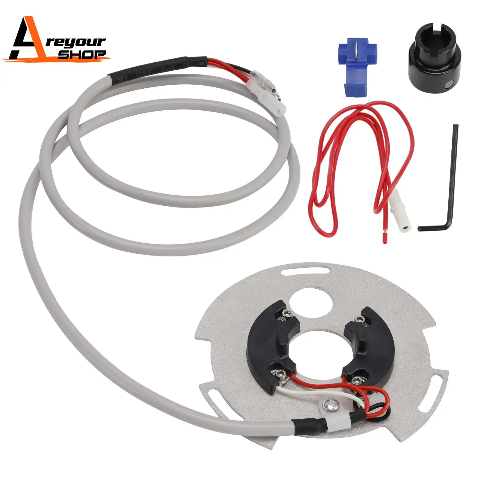 

Ignition Points Plate Assy for Kawasaki 73-75 Z1, 76-77 KZ900, 77-80 KZ1000