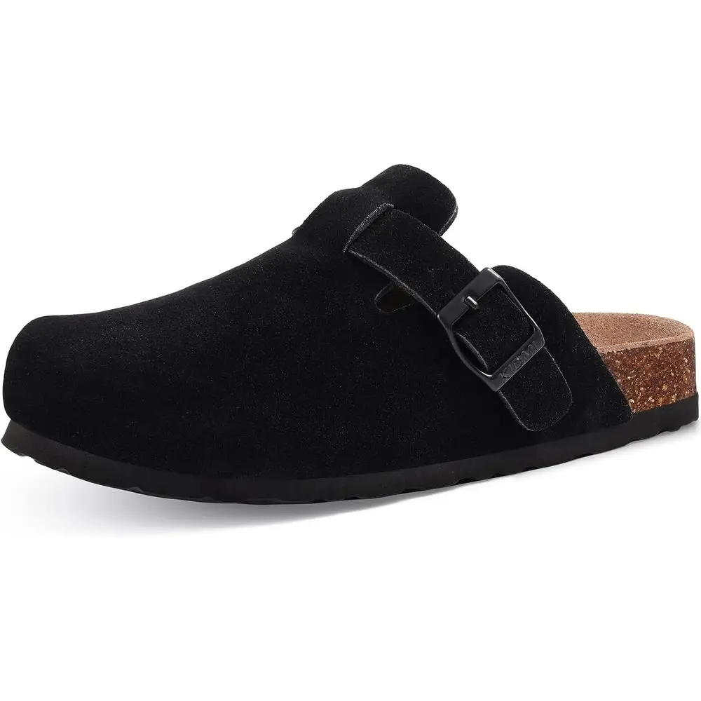 

Unisex Vegan Suede Clogs with Cork Sole and Arch Support for Women and Men