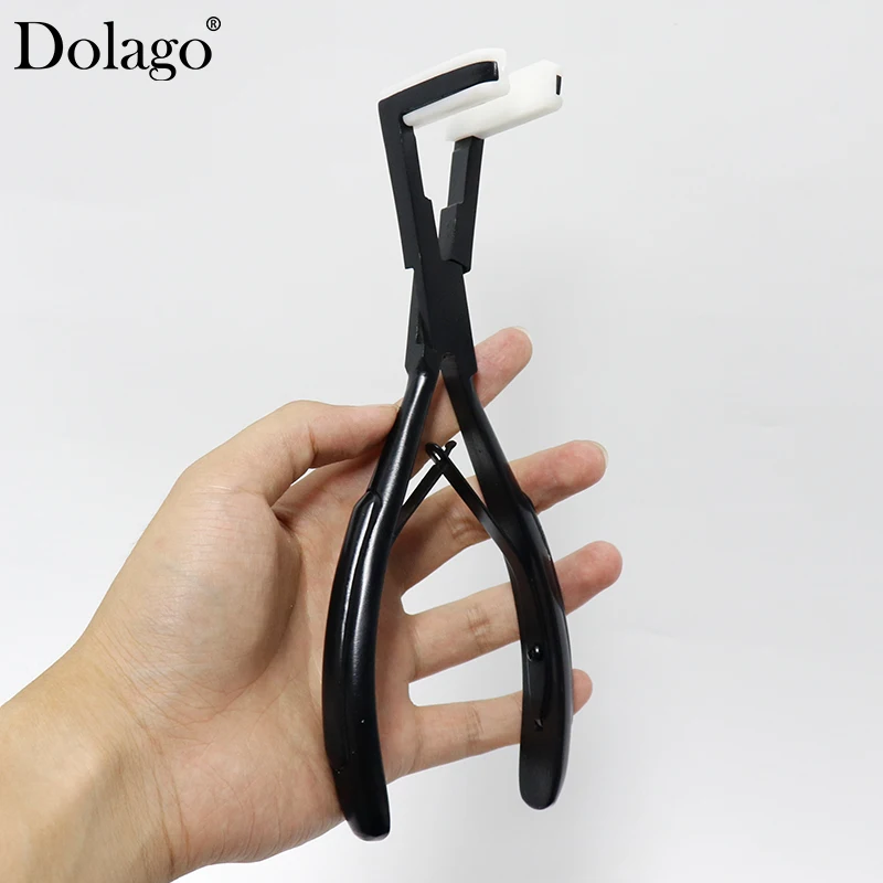 1PC Tape Ins Plier 4.5cm Hair Extension Tools Tape Install Plier Ergonomic Design For Tape Hair Black Color