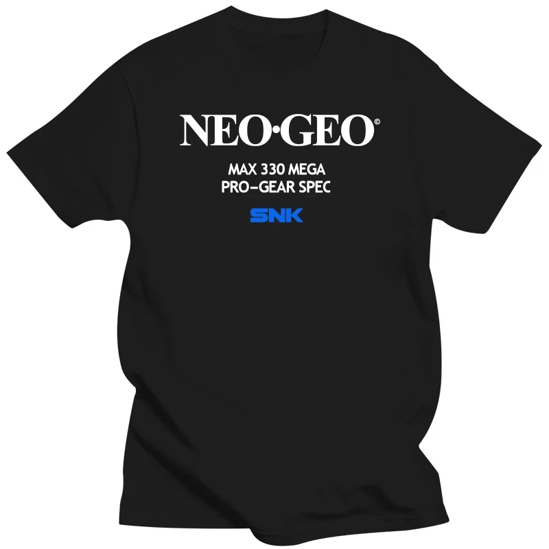 Funny Fatal Fury Neo Geo Startup Screen T-Shirts Men Crewneck Pure Cotton T Shirt Classic Tee Shirt Gift Idea Clothes