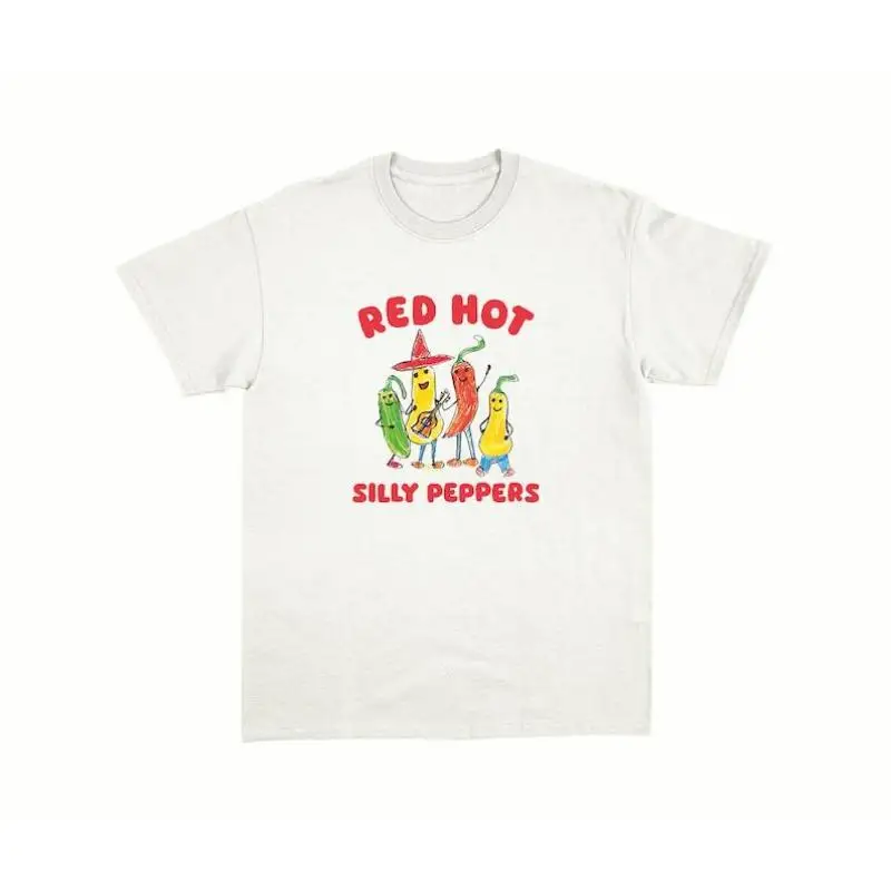 

Silly Peppers - Unisex T Shirt, Vintagbe Tee, Vintage Graphic Tee,Red Hot, Casual Summer For Summrer, Gift For Men For Women