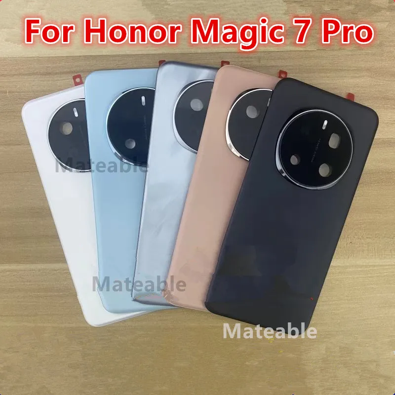 

Magic7Pro Задняя крышка аккумулятора для Honor Magic 7 Pro 7Pro Задний корпус Стеклянный чехол Замена запасных частей для ремонта телефона + объектив камеры