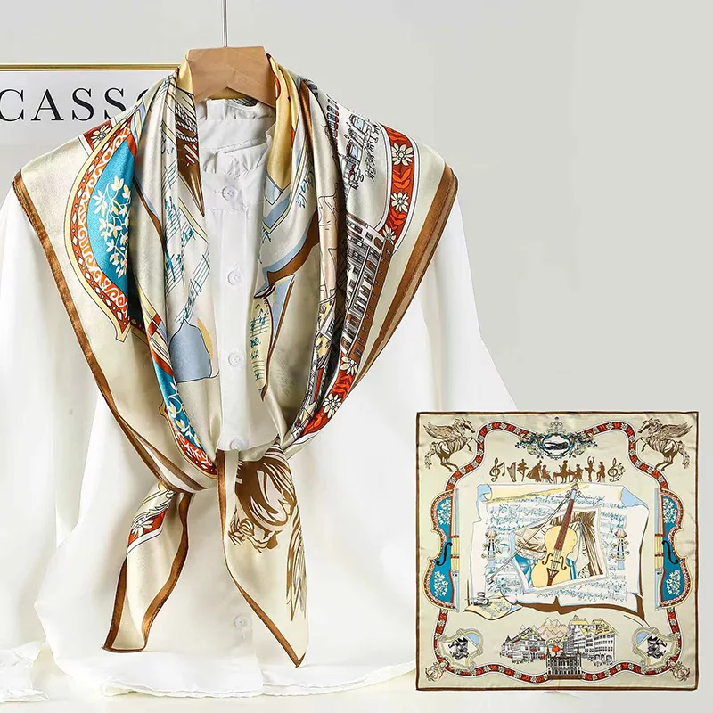 Scarf Women's Autumn and Winter Thin Mom Shawl All-Matching Long 100% Hangzhou