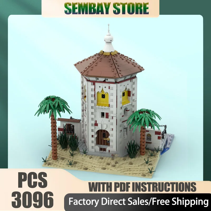 모듈형 도시 건축 모델 Moc 빌딩 블록 모듈형 라 토레 모델 기술 블록 크리스마스 DIY 장난감 건설 선물