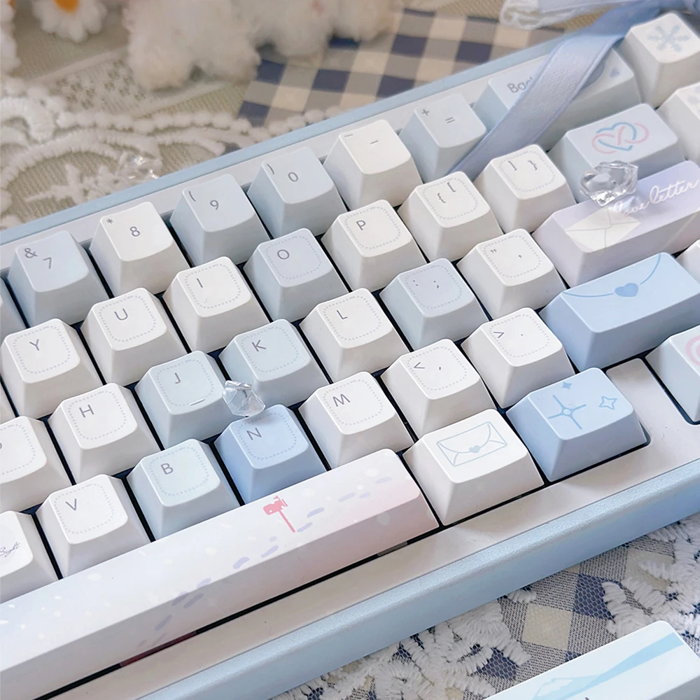 95 Keys Cherry Profile PBT Keycaps Love Letter Theme Key Caps for Gaming Mechanical Keyboard 61/64/68/75Keys AULA F75 Key Caps ﻿