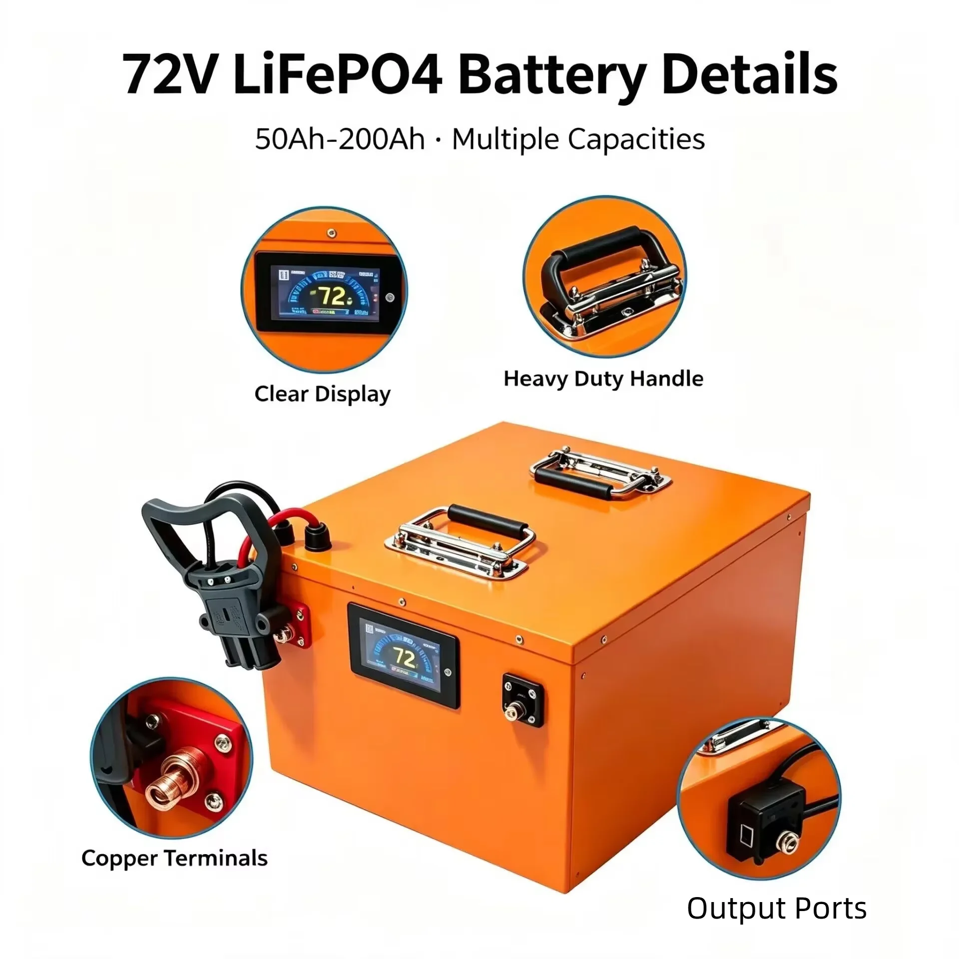 Lifepo4 72V 100Ah Battery Pack Ev - Akumulator litowy Lifepo4 72V 80Ah/100Ah/120Ah/150Ah/200Ah z