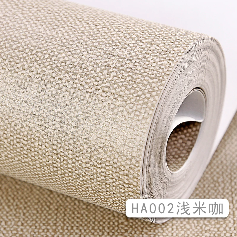 Japanese Solid Color Linen Wallpaper Non Woven Straw Grasscloth Texture Living Room Bedroom Hotel Restaurant Decor Wallpaper