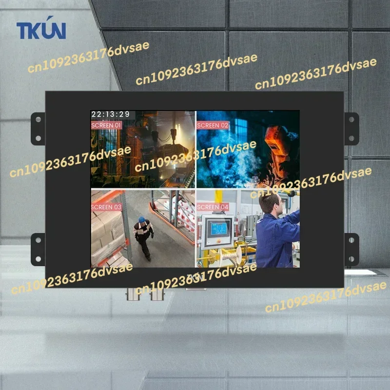 20252025 en Stock sécurité vidéo couleur BNC TFT affichage 6.4 pouces moniteur lcd industriel avec entrée VGA Bnc pour voiture de vidéosurveillance