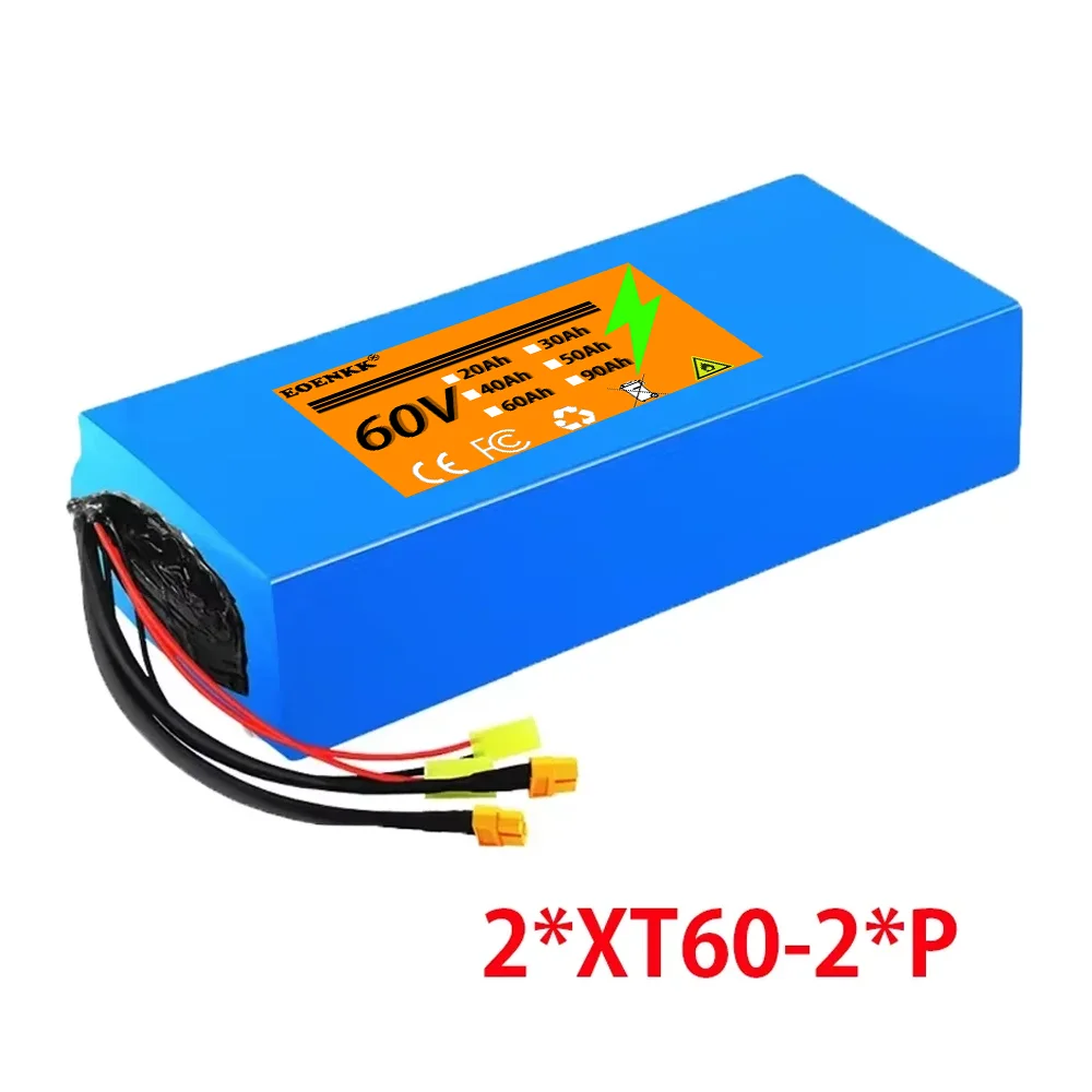 100% true capacity60V ebike battery 60V 30Ah 18650 16S5P lithium ion battery electric bicycle 60V 3000W electric scooter battery