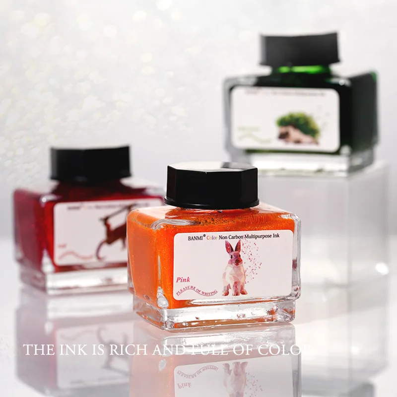 

17 цветов, 15 мл, чернила для перьевой ручки с блестками для ручек, художественные офисные школьные чернила, канцелярские принадлежности для JINHAO Majohn Hongdian