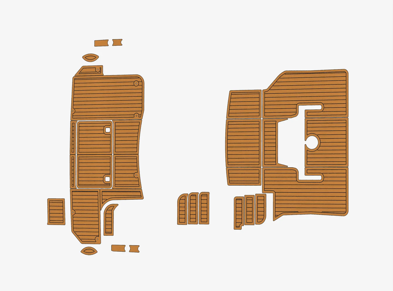 

2006 Silverton 38SS 1/4" 6mm EVA foam Non-Slip PVC Teak Decking marine Mat seadek aqua carpet Marine Floor