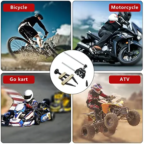 

Chain Breaker And Puller Tool Set For Motorcycle, Bicycle, Go Kart, ATV — Pitch 25 To 60 Replacement Kit