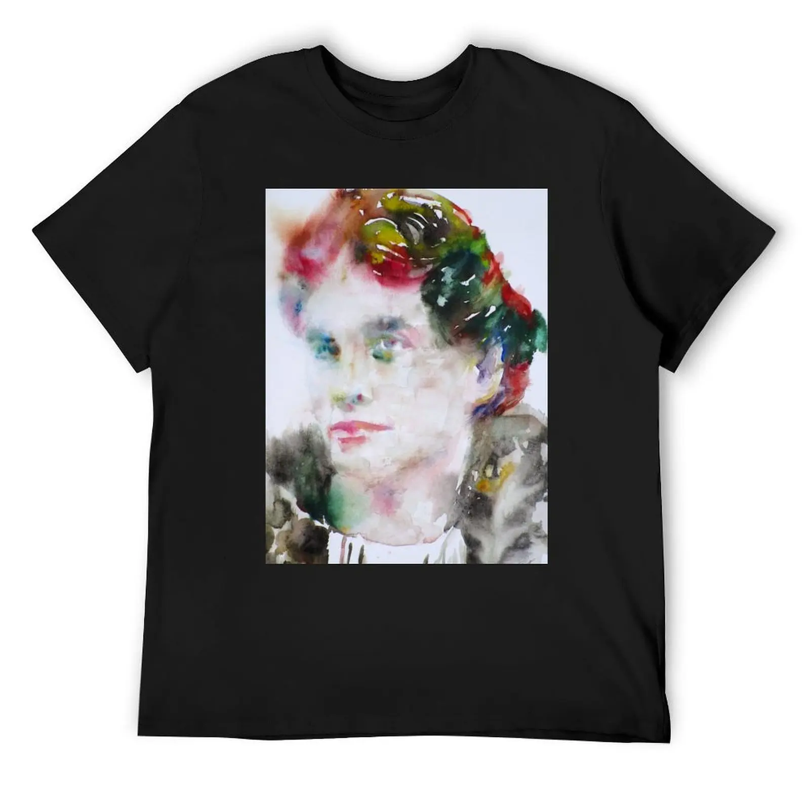 

LOU ANDREAS-SALOME - watercolor portrait T-Shirt new edition oversize t-shirts man oversized graphic tee mens fashion
