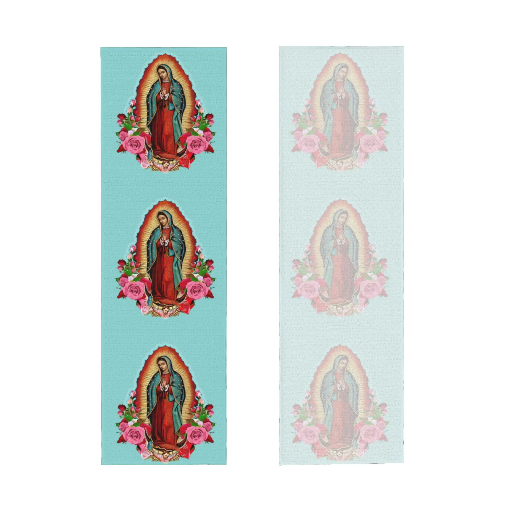 Virgin Mary Of Guadalupe Cold Exercise Towel Mexico Catholic Saint Yoga And Fitness Running Outdoor Activities Travelling Towels