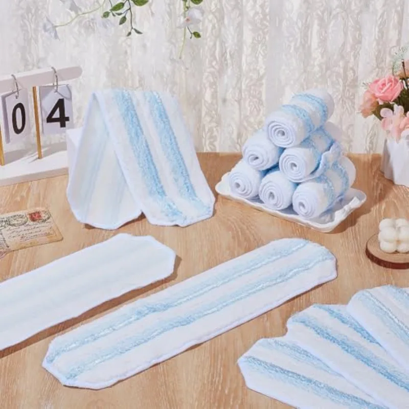 

6Pcs Mop Replacement Pads 40.5x11cm Universal Mop Pads Head Washable Wet Mops Reusable Microfiber Mops Heads Replacements