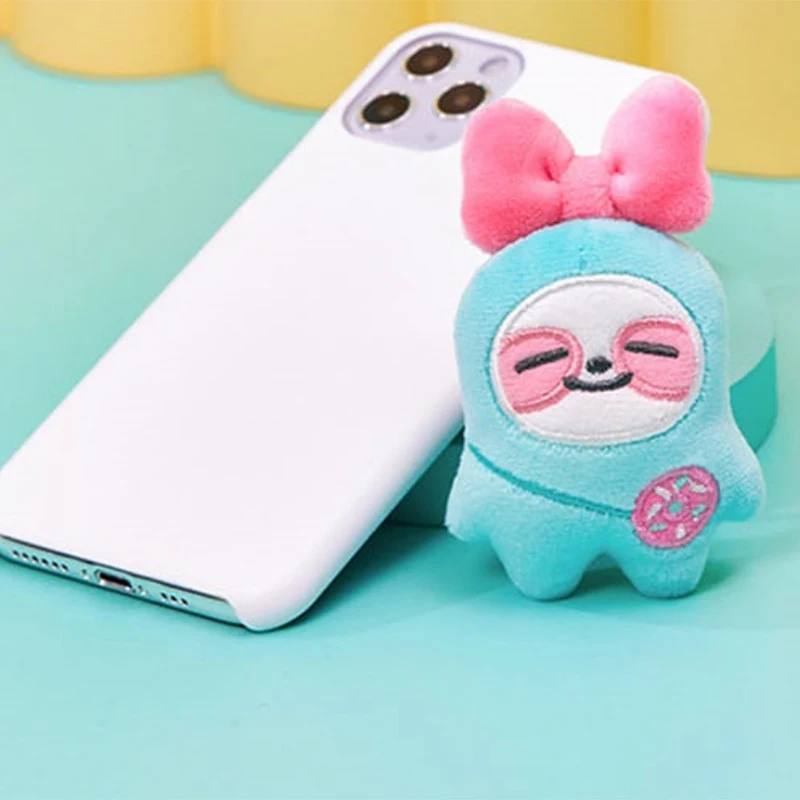 Kpop ITZY Cute Fabric Soft Plush Phone Stand Holders Smart TOK TUK HATT Figures Phone Rings Fans Collection Gifts Accessories