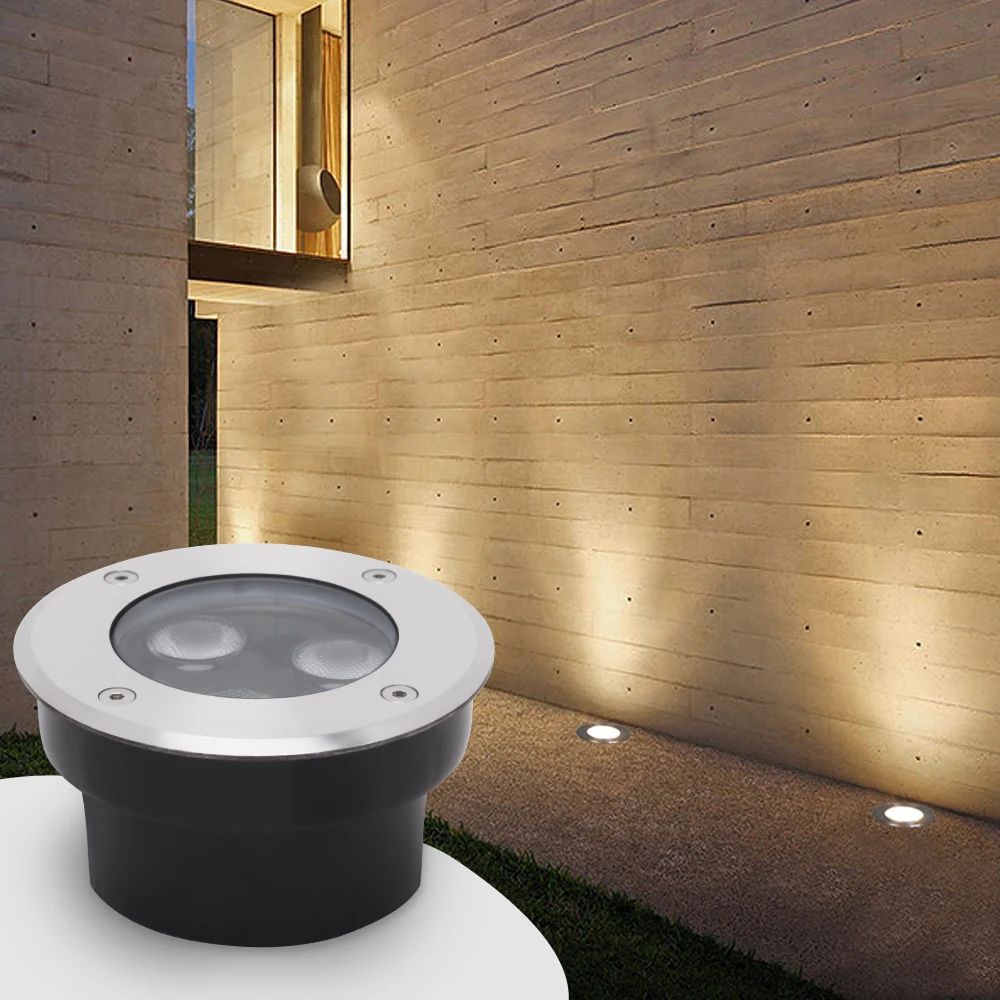 

IP65 Waterproof 3w Floor Recessed Deck Inground Spotlight Outdoor Landscape Ground Buried Lamp Led Underground Light