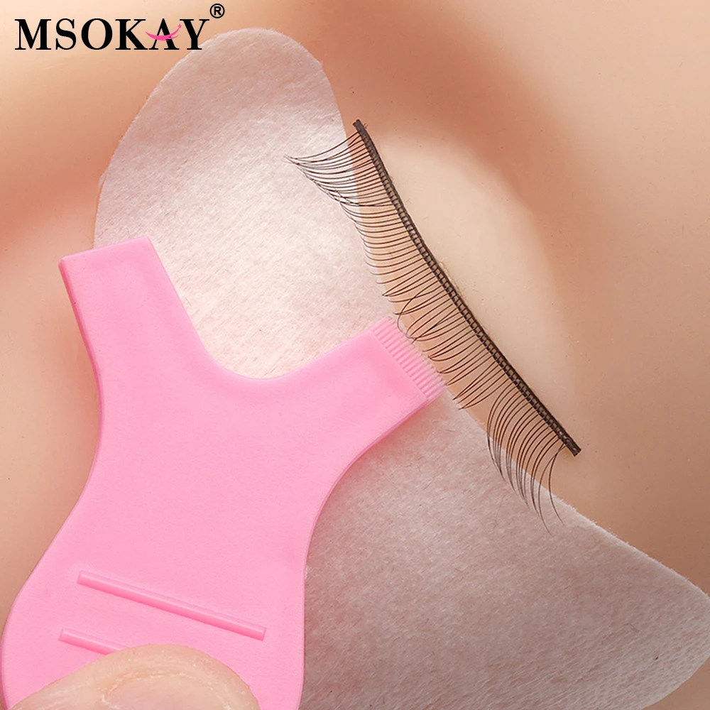 Reusable Eyelash Perming Rods Silicone Perm Pad Y Lash Brush Curler Applicator Eye Lashes Lifting Tools Makeup Heart Case Kit