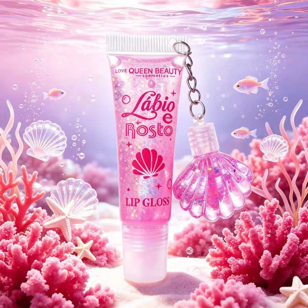 1Pc Diamond Lip Gloss High-Shine Glassy Finish Crystal-Clear Shimmer Iridescent & Metallic Glow Non-Sticky & Hydrating Y2K Looks