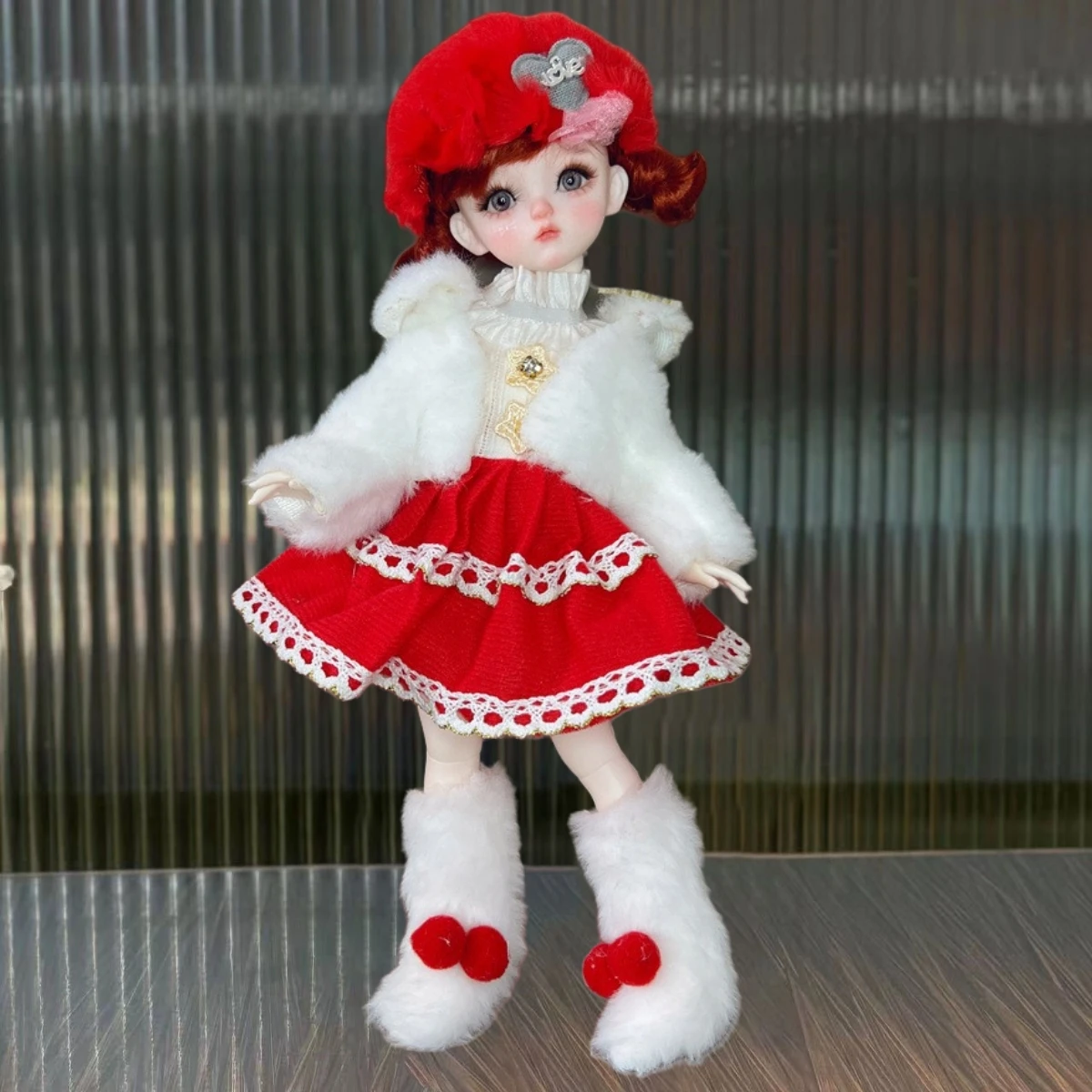 30cm Doll Christmas Clothes 1/6 BJD Doll Dress Set Doll Accessories