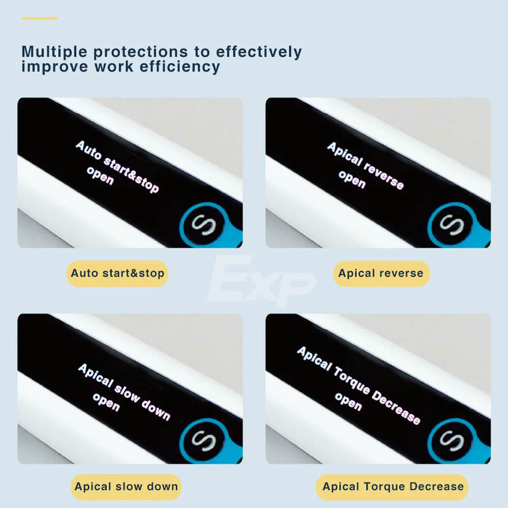 Exp-Motor de endodoncia Dental, tratamiento de medición de Canal radicular 2 en 1, herramientas de dentista, carga inalámbrica estándar 16:1, Contra