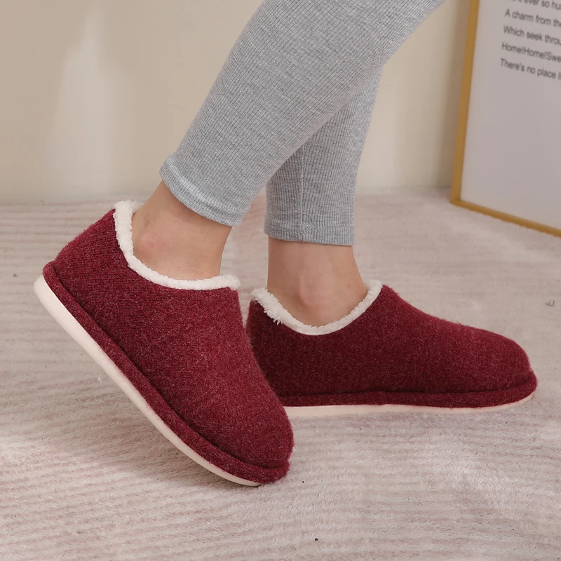 

Litfun Winter Fur Cotton Slippers Women Indoor Warm Plush Home Cozy Slippers Fluffy Female Soft Sole Non-Slip Casual Furry Shoes