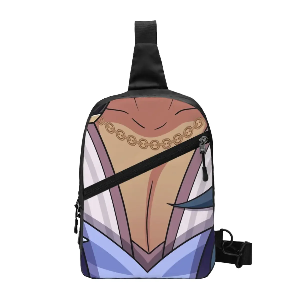 

Genshin Impact Kaeya Tiddies Chest Bag Men Sling Crossbody Backpack Chest Bag Travel Hiking Daypack Shoulder Bag