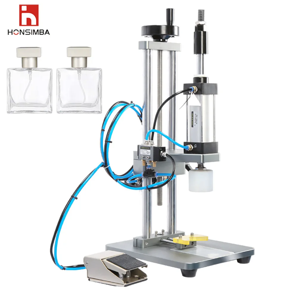 Factory Price  Perfume Small Glass Bottle Lid Pressing Machine,Semi Automatic Perfume Sample Semi-Automatic Capping Machine