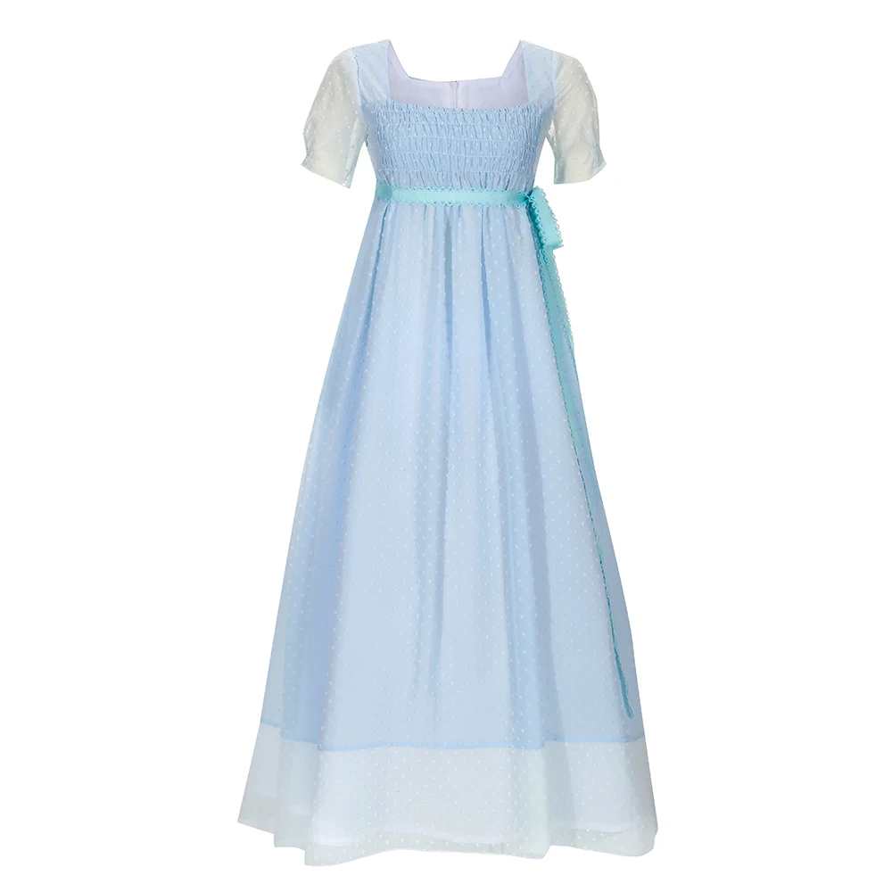 Hamilton Elizabeth SchuIB Cosplay Costume pour la famille, tenues assorties, robe bleue pour maman et enfant, robe de Rhde princesse