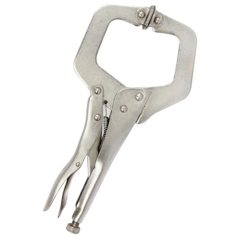 11 Inch Clamping Pliers, Fixed Clamp D-Shaped Square-Nose Pliers, Welding Pliers Type Pliers