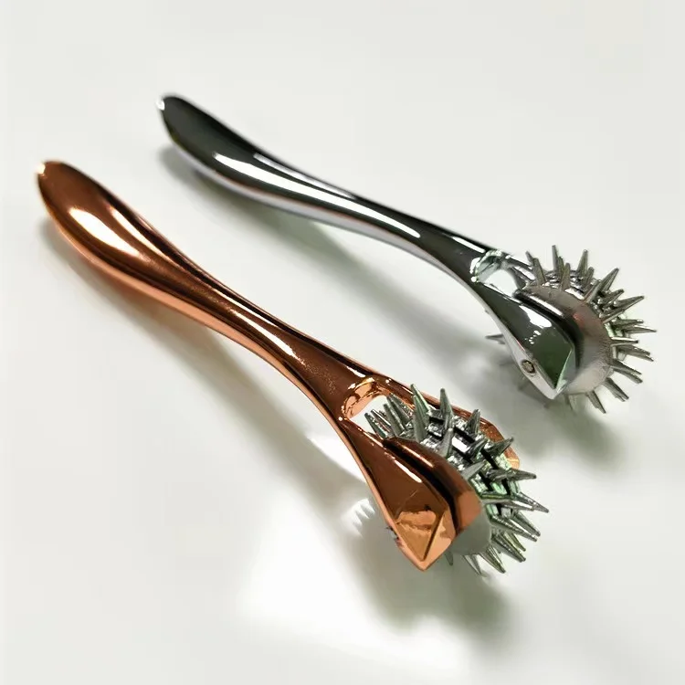 Bdsm Pinwheel Mini Sensatie Wartenbergwiel Met Schede Fetisj Spikes Driewielige Metalen Wartenberg Pinwheels