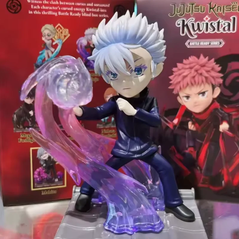 

Hot Jujutsu Kaisen Blind Box Anime Doll Gojo Satoru Action Figures Cute Tabletop Decoration Model Kids Toy Adult Gifts