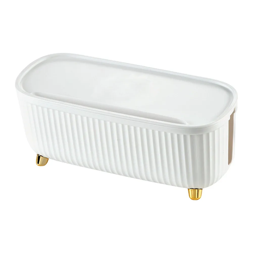 Electric Wire Storage Box Premium ABS Desktop Cable Organizer Large Capacity Lid Cord Protector Cable Management