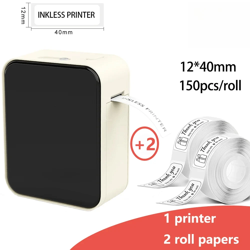 Thermal Label Printer P15 Mini Protable Bluetooth Wireless Label Printer Used For Office Kitchen School Business Maker