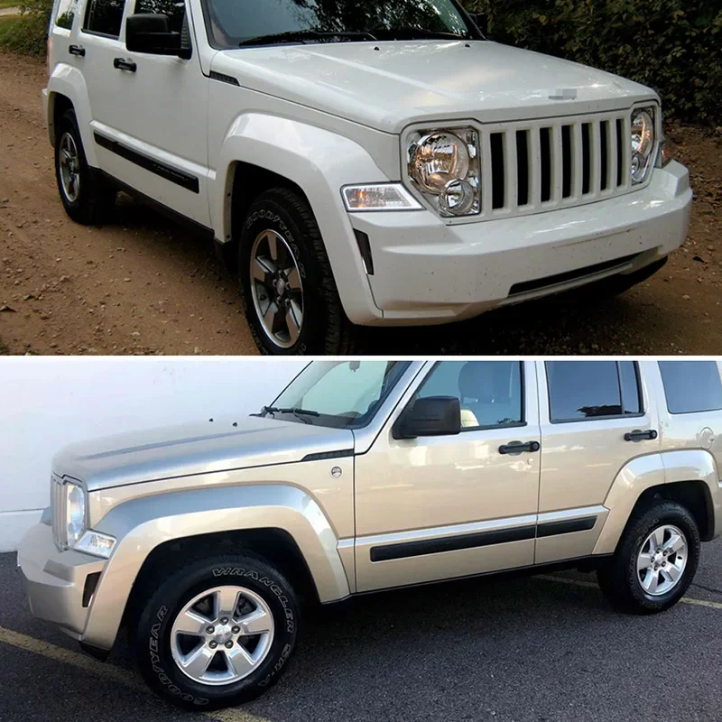 For 2008 2009 2010 2011 2012 Jeep Liberty Smoked Lens Front Fender Side Marker Light Cover Shells No Bulb/Socket Car Accessories