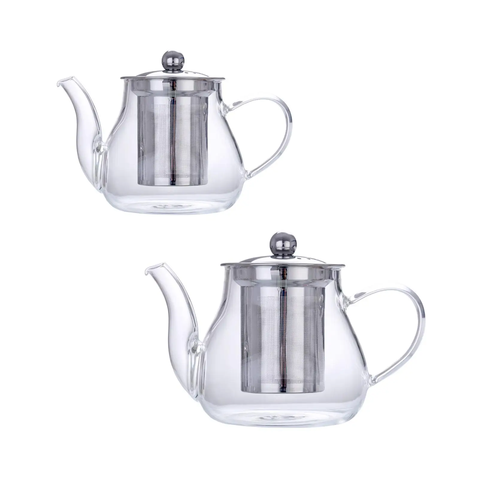 Borosilicate Glass Tea Kettle, Teapot with Removable Infuser,